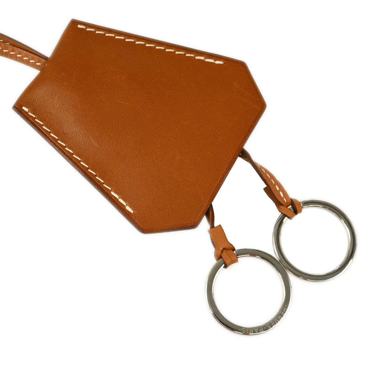 Hermes Brown Leather Clochette Pendant Necklace