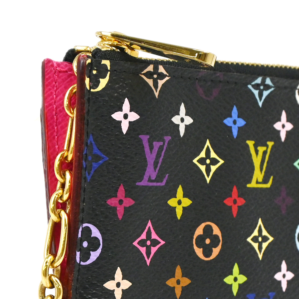 Louis Vuitton 2011 Multicolor Pochette Cles Coin Case Wallet M93735