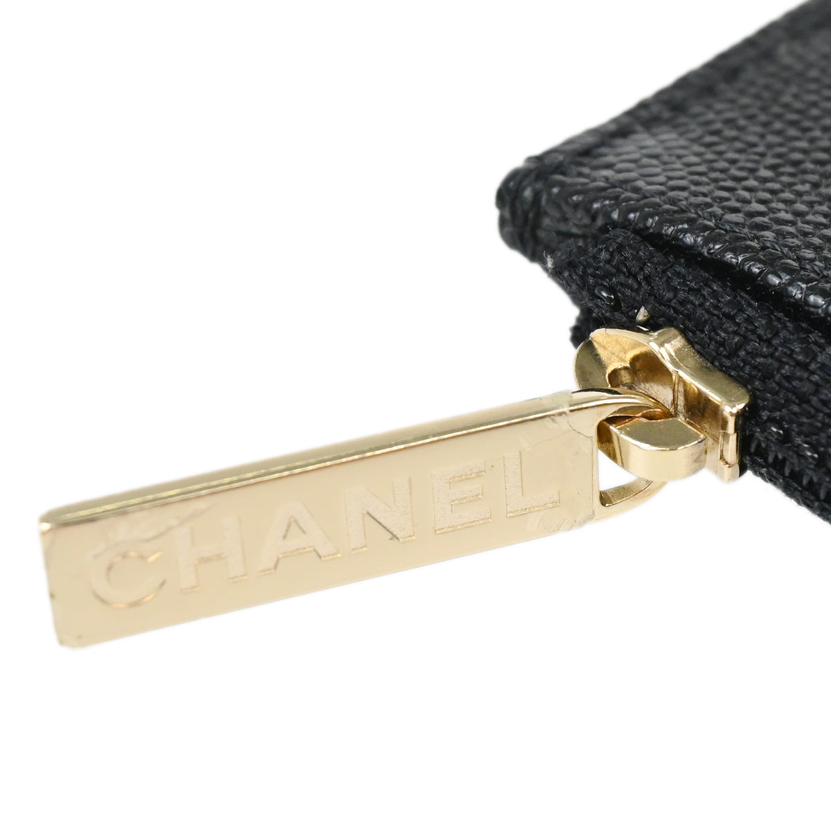 Chanel 2018-2019 Black Caviar Long Wallet Purse