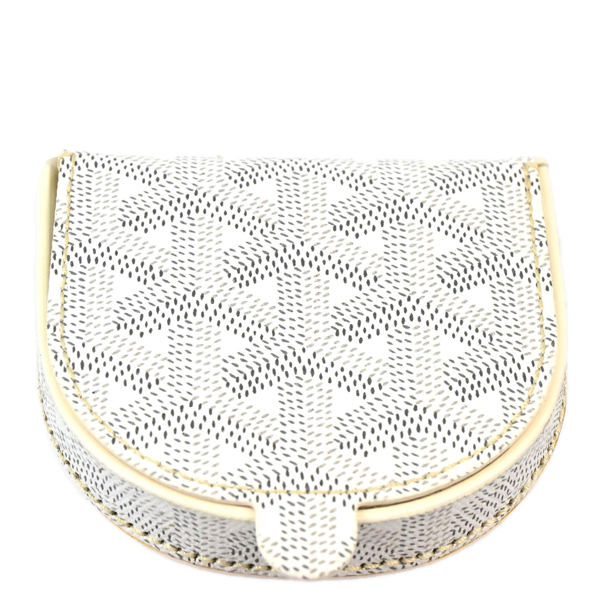 Goyard 2012 White Raspail Coin Case Wallet