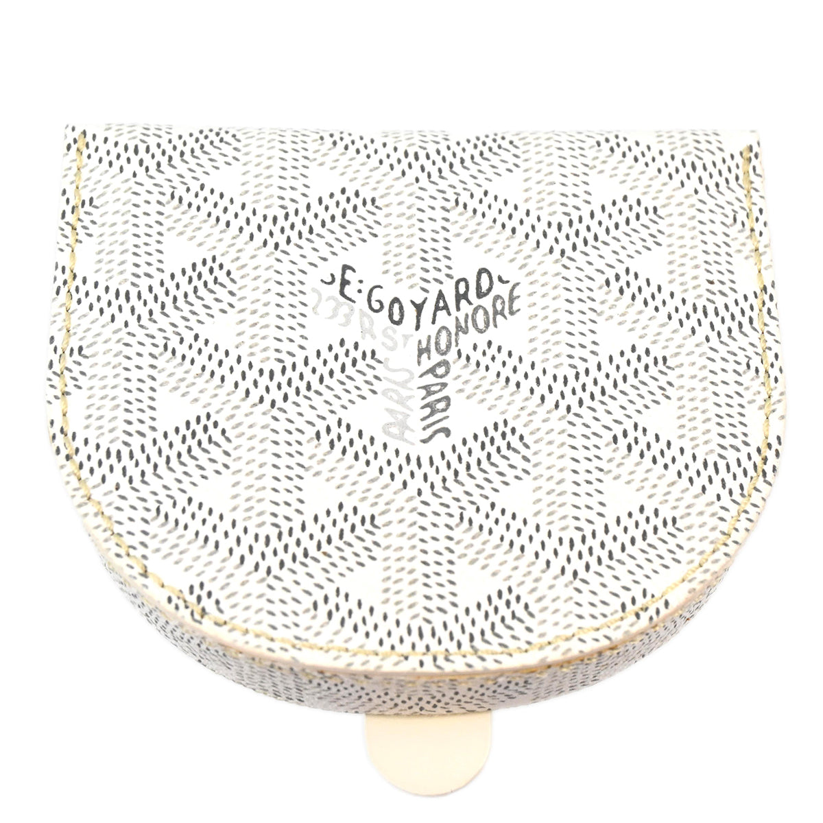 Goyard 2012 White Raspail Coin Case Wallet