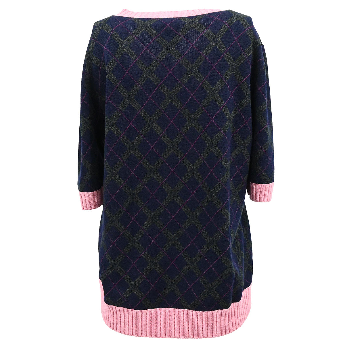 Chanel 2013-2014 Sweater Knit Top Navy #46