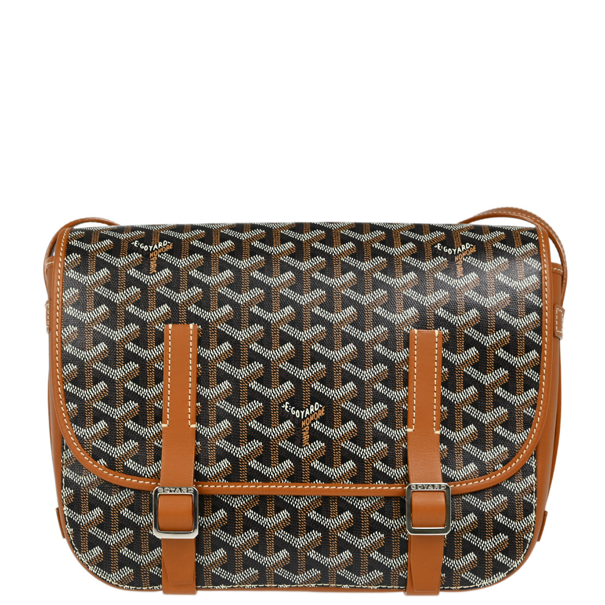 Goyard Brown Belvedere MM Shoulder Bag