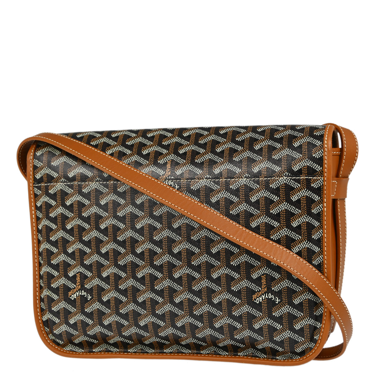 Goyard Brown Belvedere MM Shoulder Bag