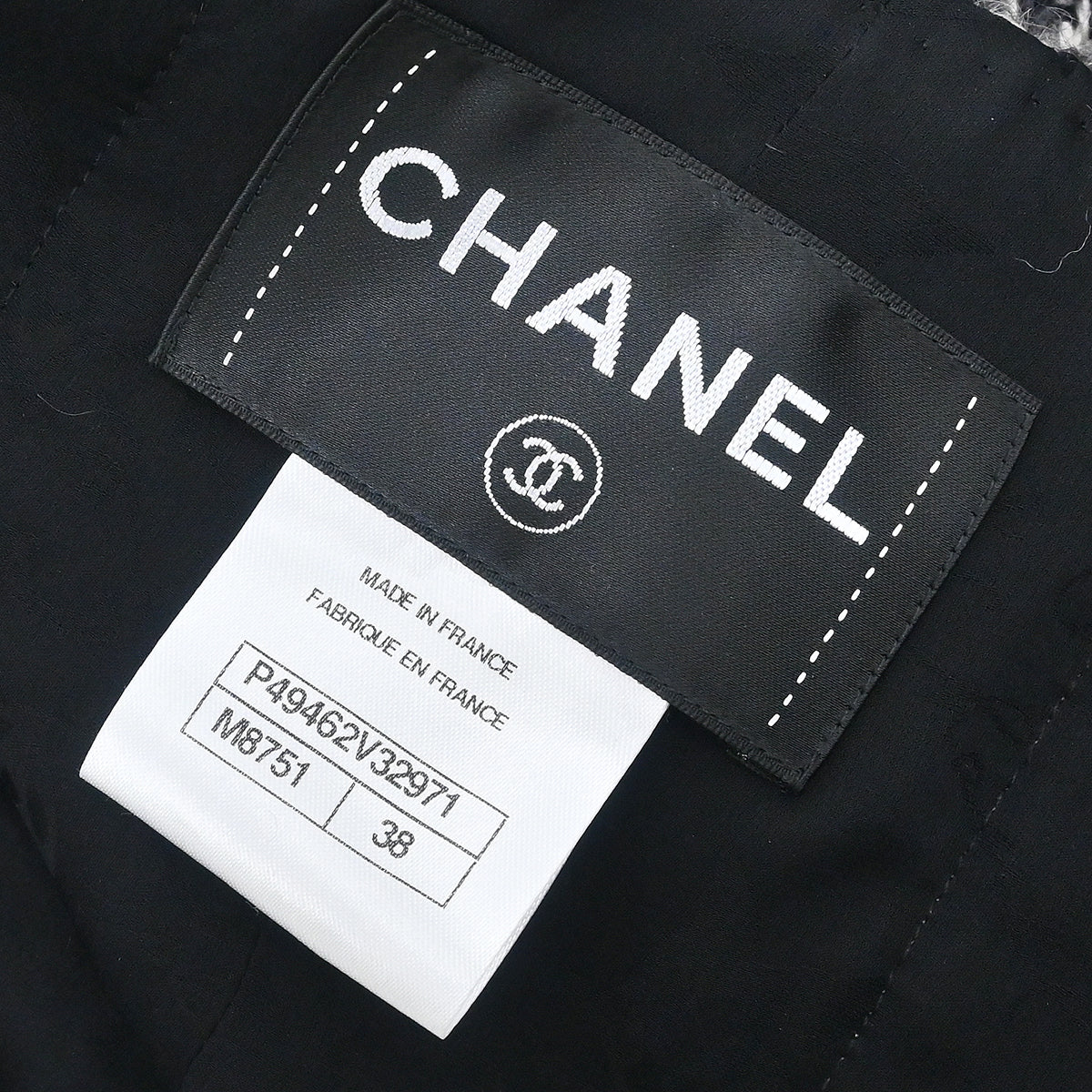 Chanel 2014-2015 Collarless Jacket Black Star #38