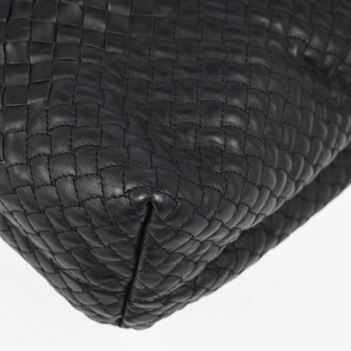 Bottega Veneta Black Intrecciato Briefcase Handbag