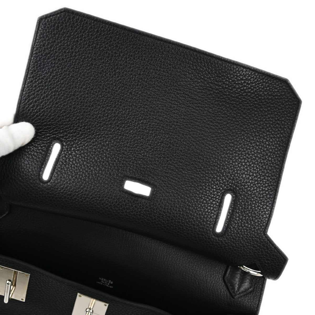 Hermes 2014 Black Taurillon Clemence Jypsiere 31 Shoulder Bag