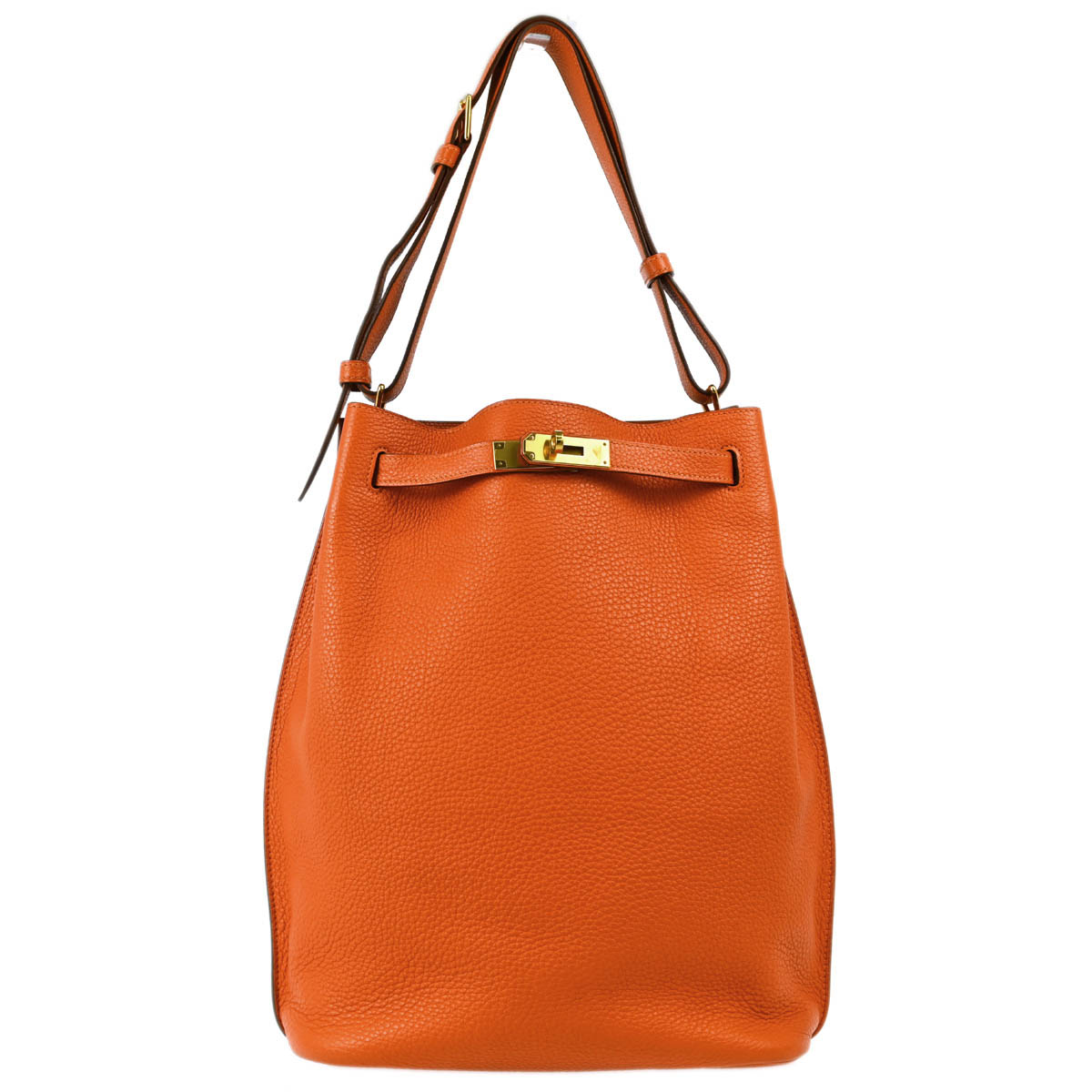 Hermes 2010 Orange Togo So Kelly 26 Shoulder Bag