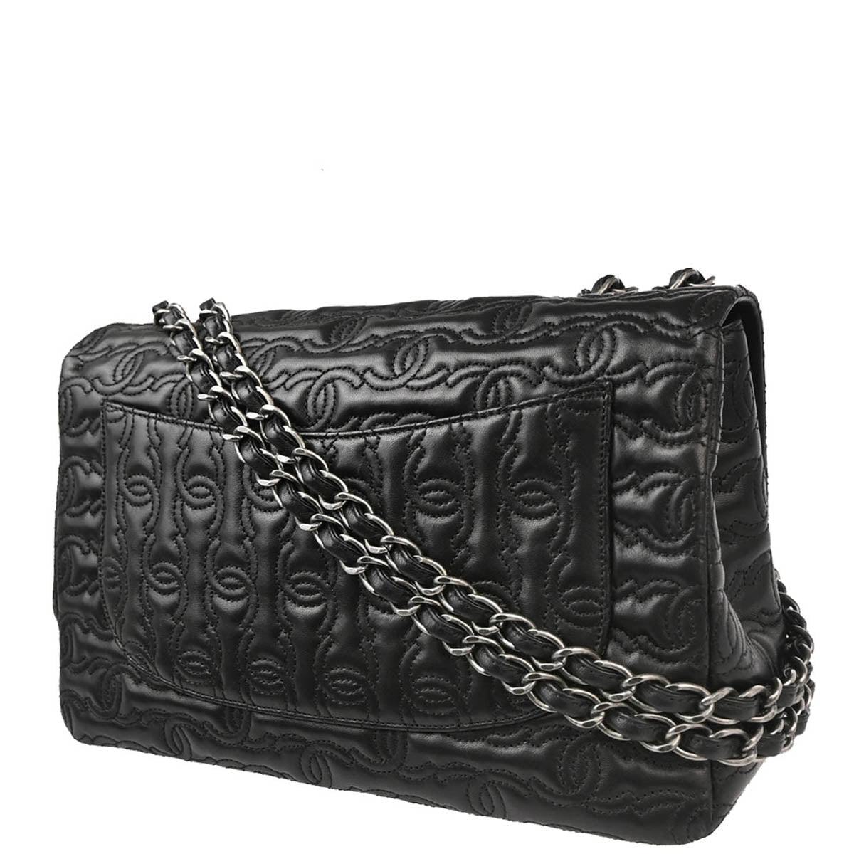 Chanel 2014 Black Lambskin CC Shoulder Bag