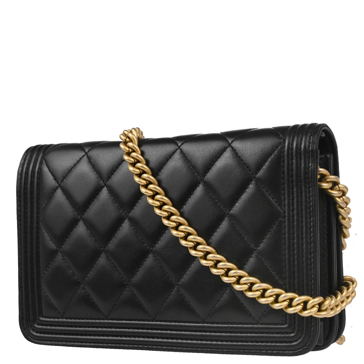 Boy Chanel 2019 Black Lambskin WOC Shoulder Bag