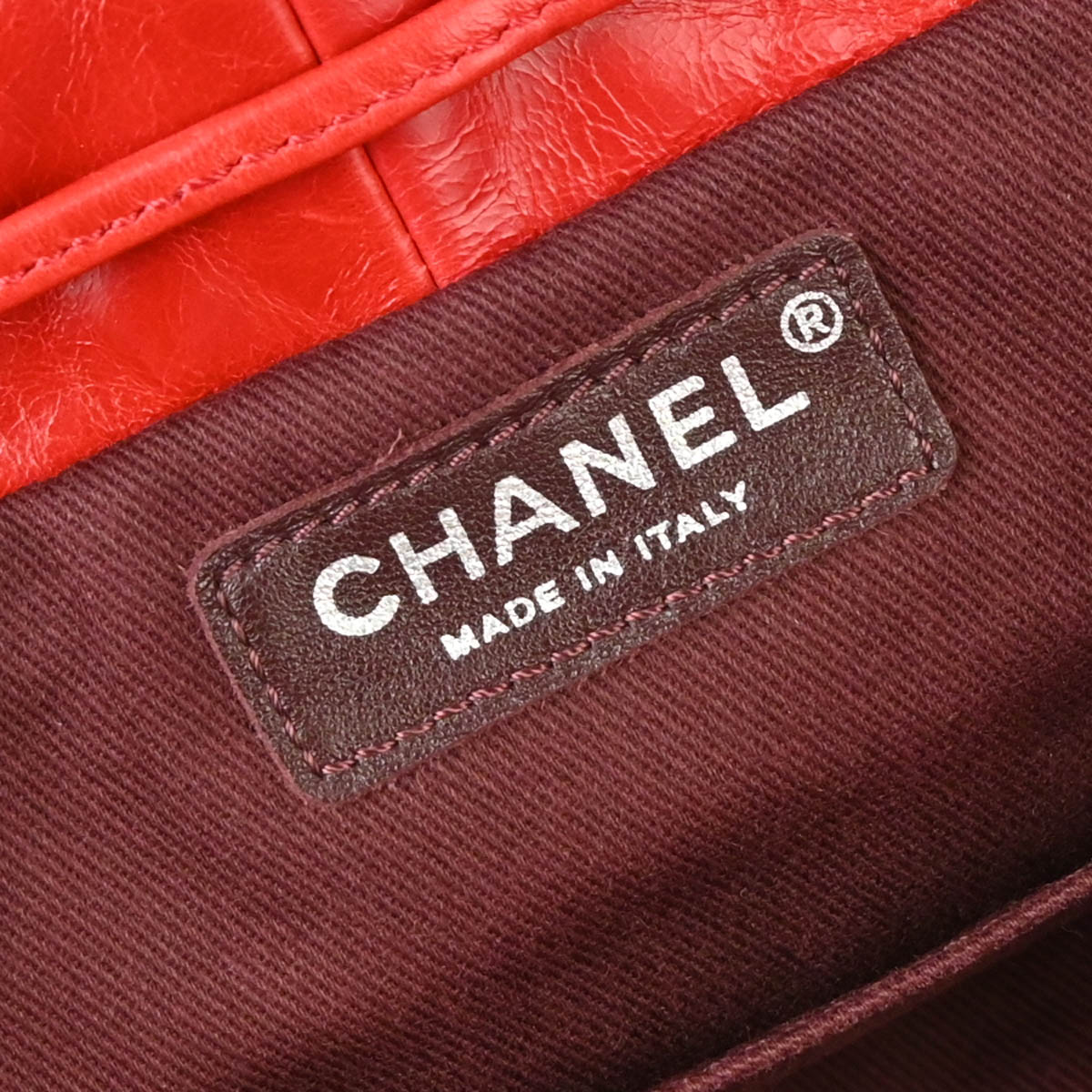 Chanel 2015-2016 Red Sheepskin Lambskin 2way Backpack