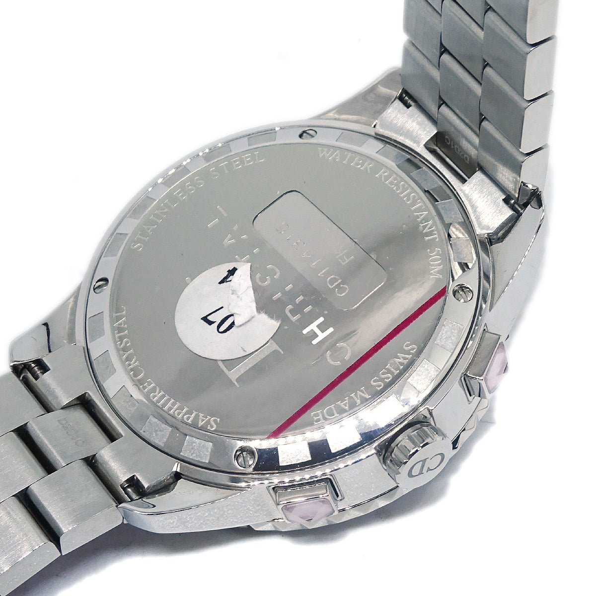 Christian Dior Crystal CD114315 Quartz Watch SS Diamond