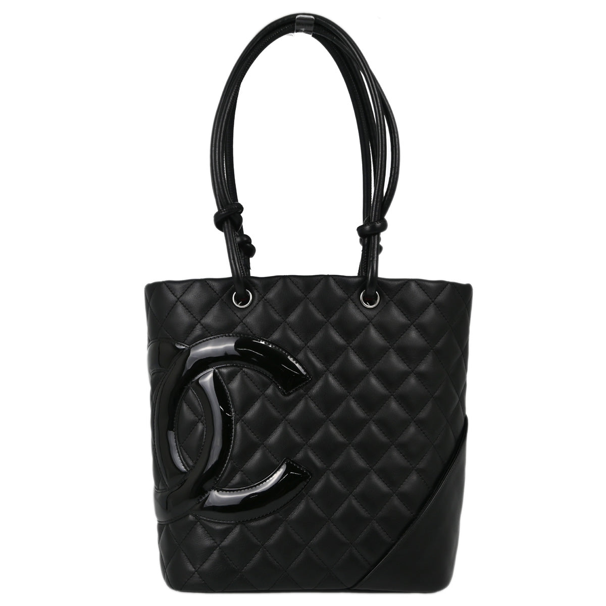 Chanel 2010-2011 Black Calfskin Cambon Ligne Tote Handbag