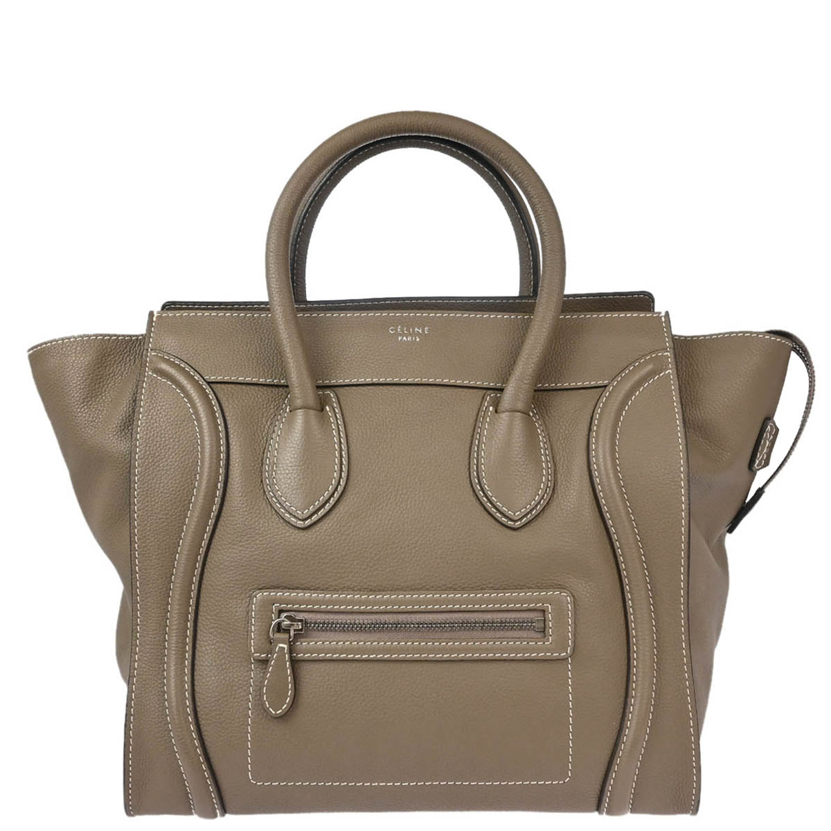 Celine Brown Mini Luggage Handbag