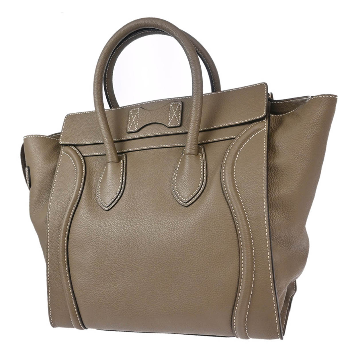 Celine Brown Mini Luggage Handbag