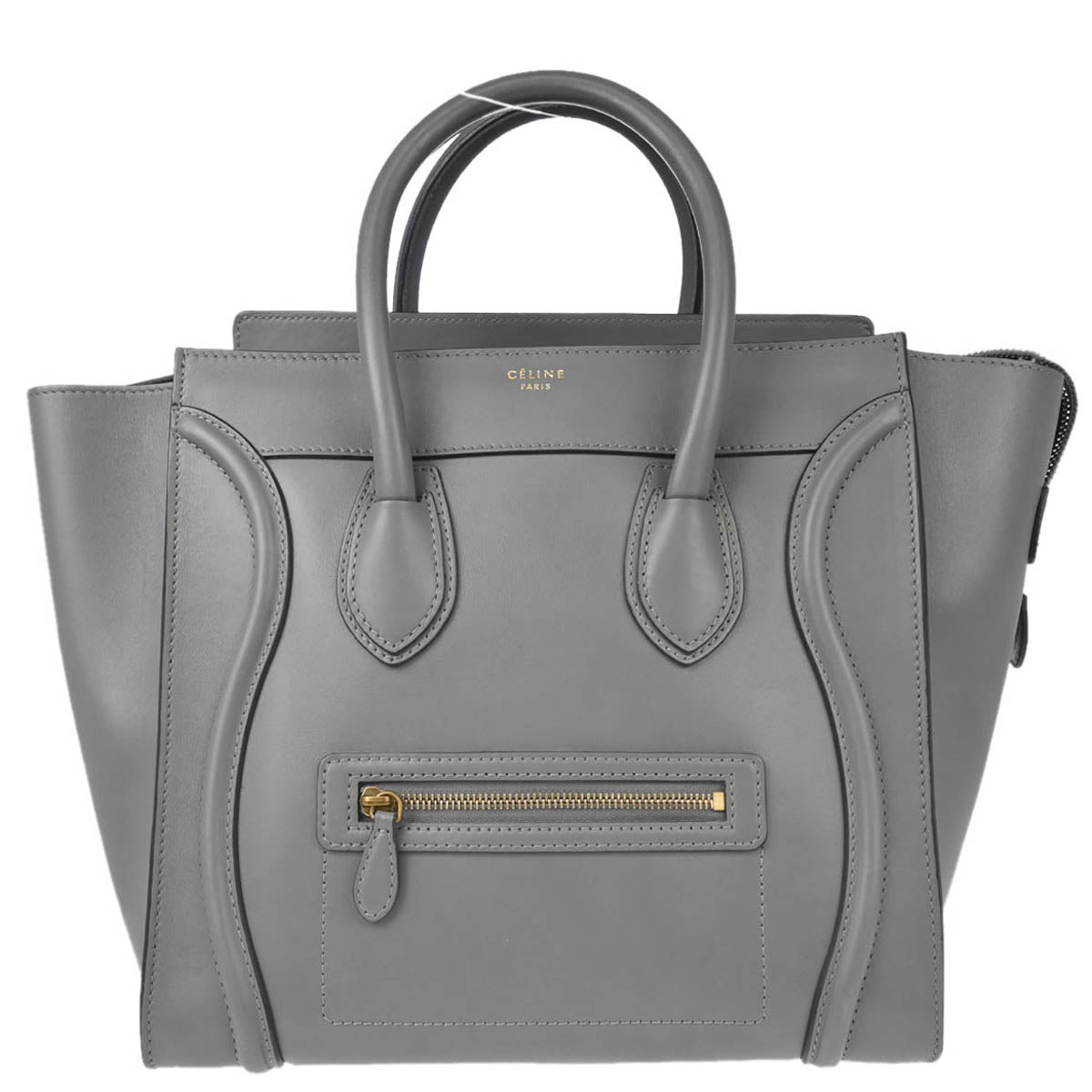 Celine Gray Mini Luggage Handbag