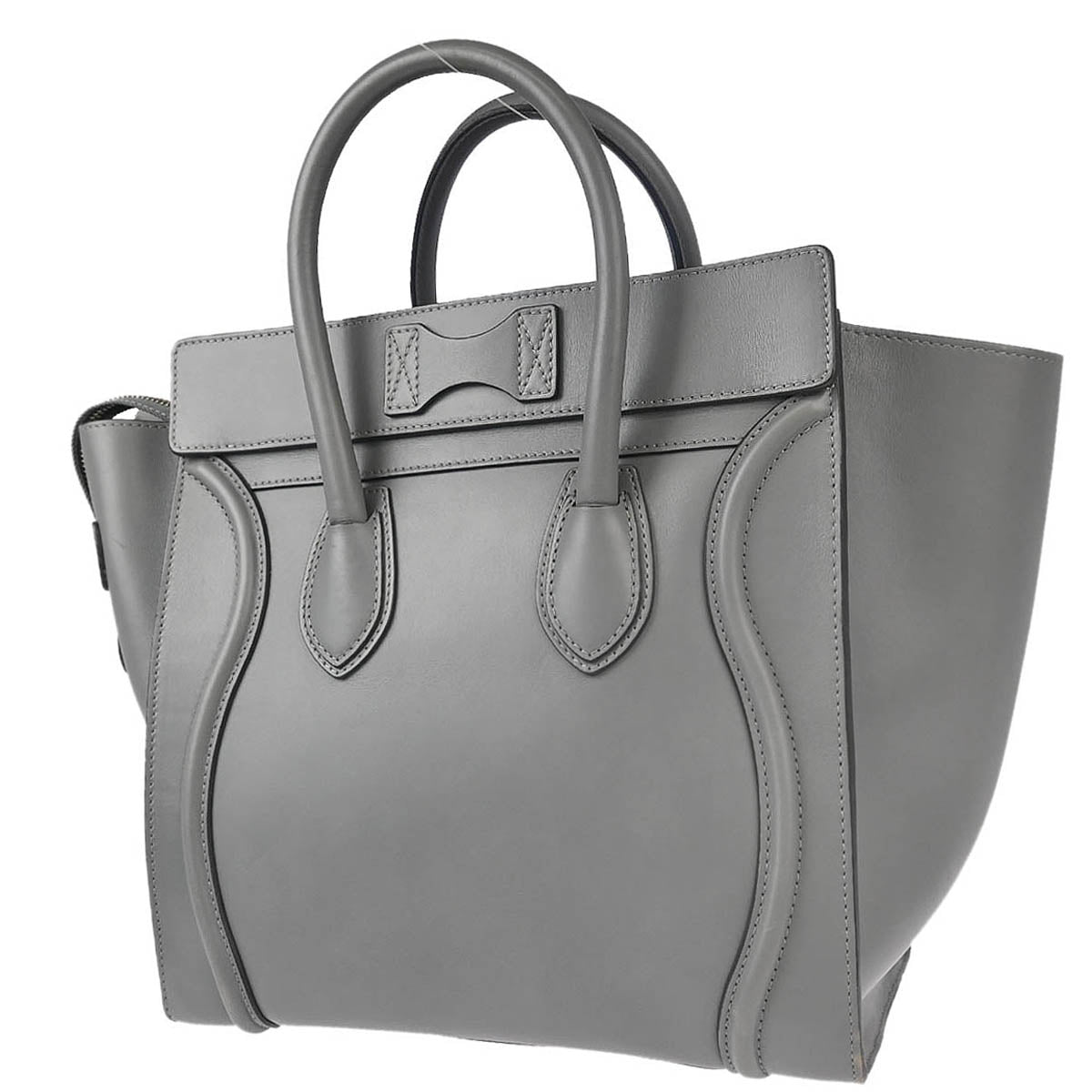 Celine Gray Mini Luggage Handbag