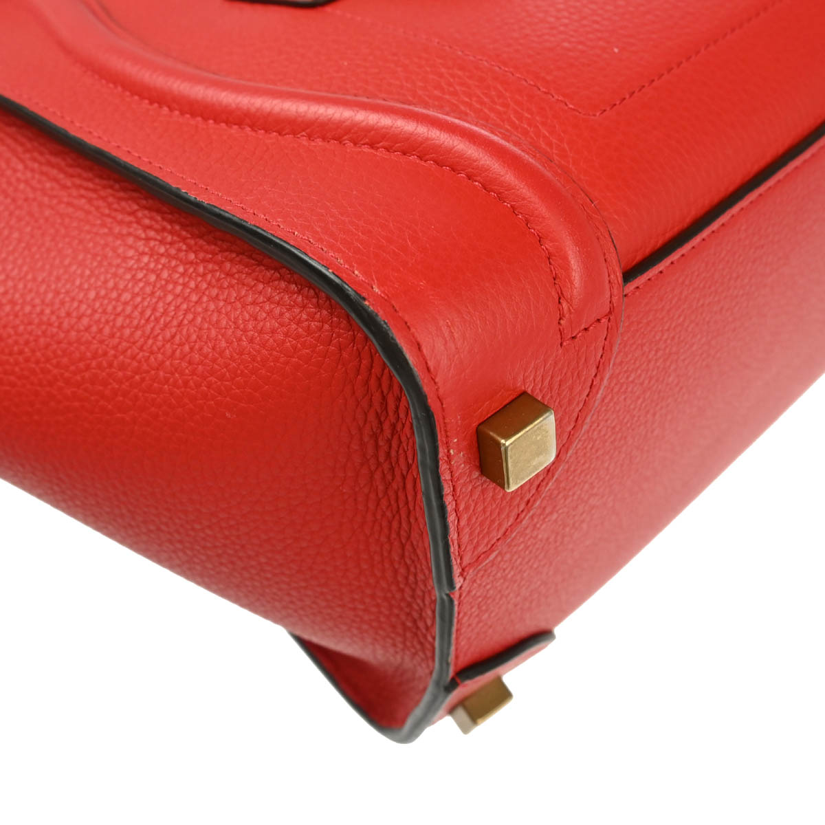 Celine Red Micro Luggage Handbag