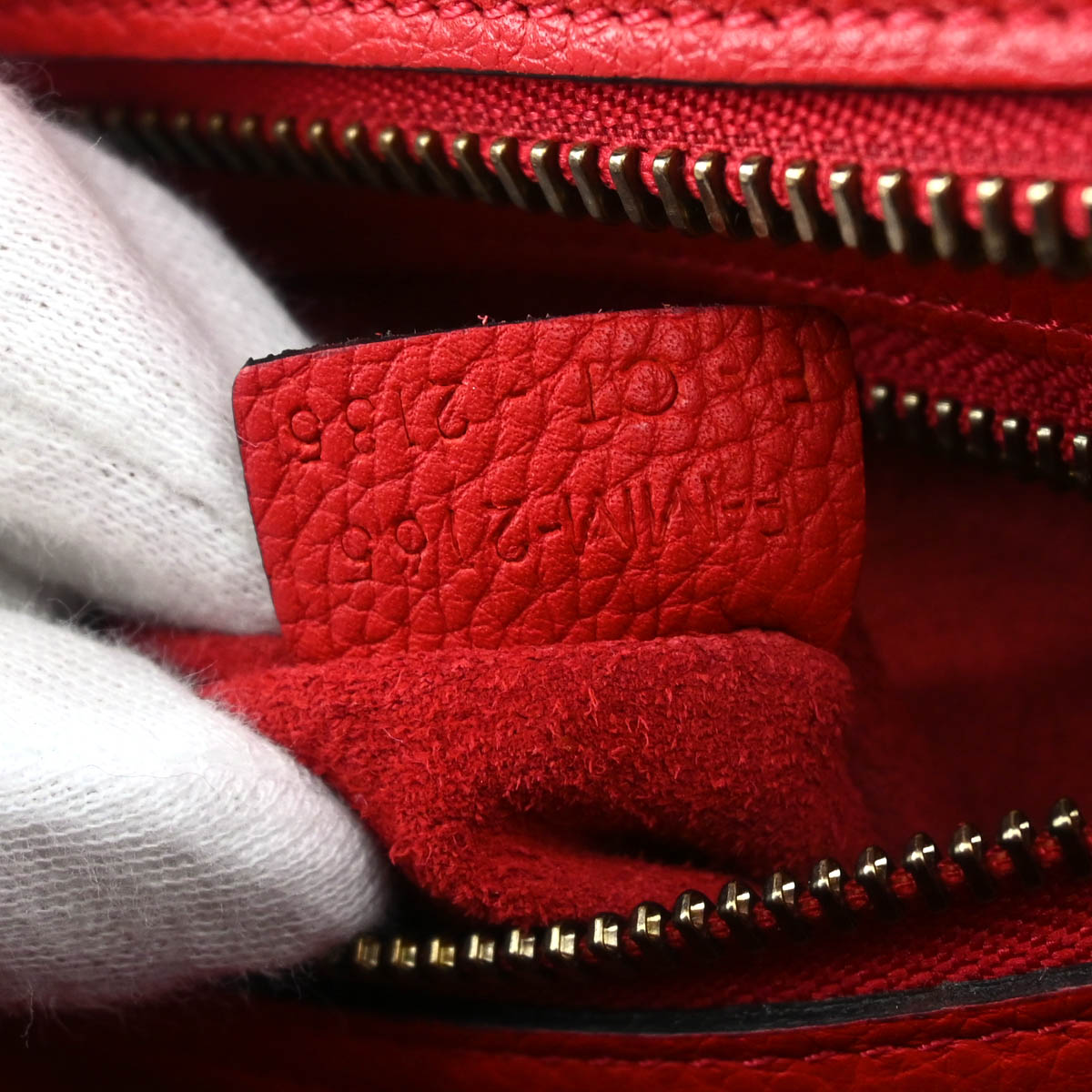 Celine Red Micro Luggage Handbag