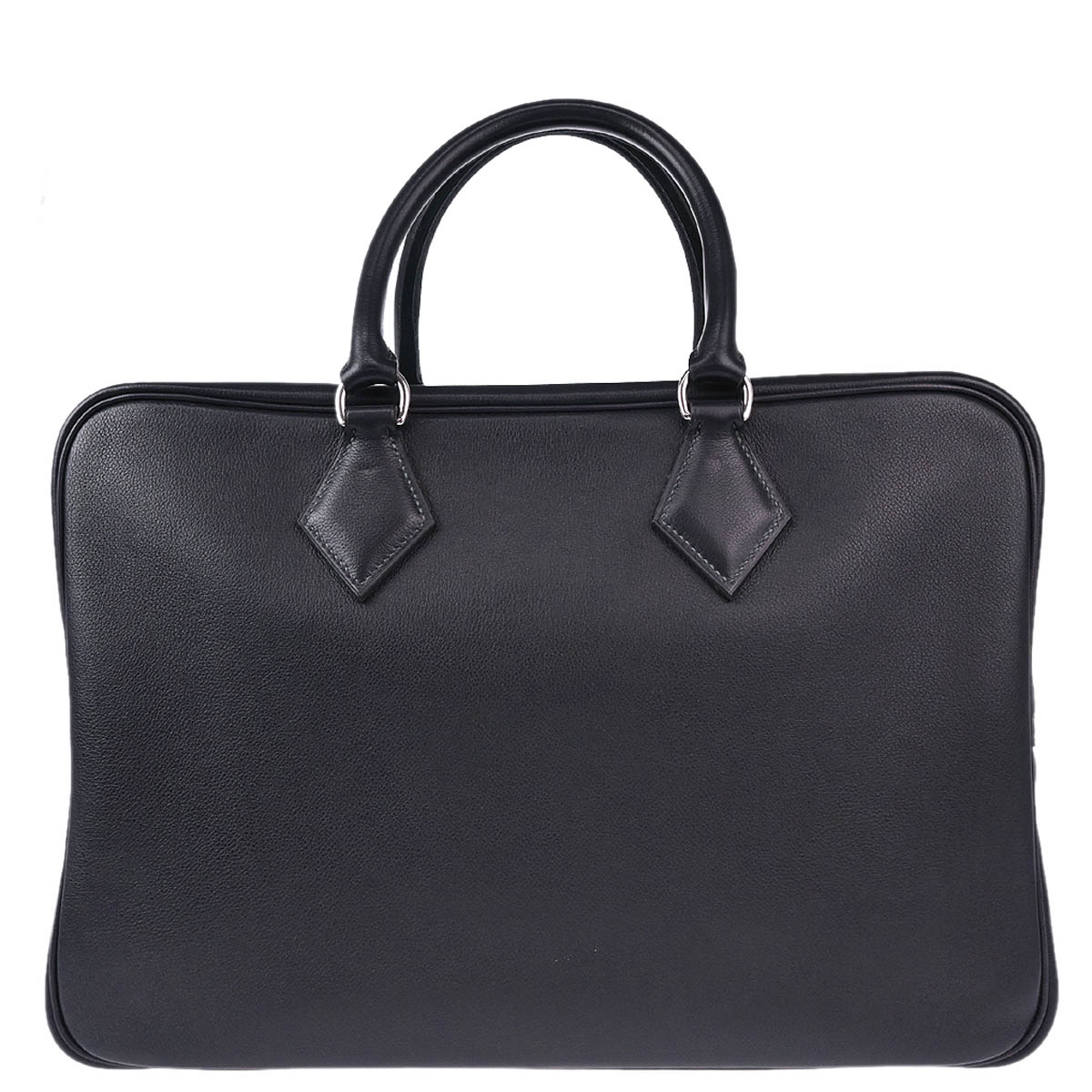 Hermes 2013 Black Evergrain Plume 40 Handbag