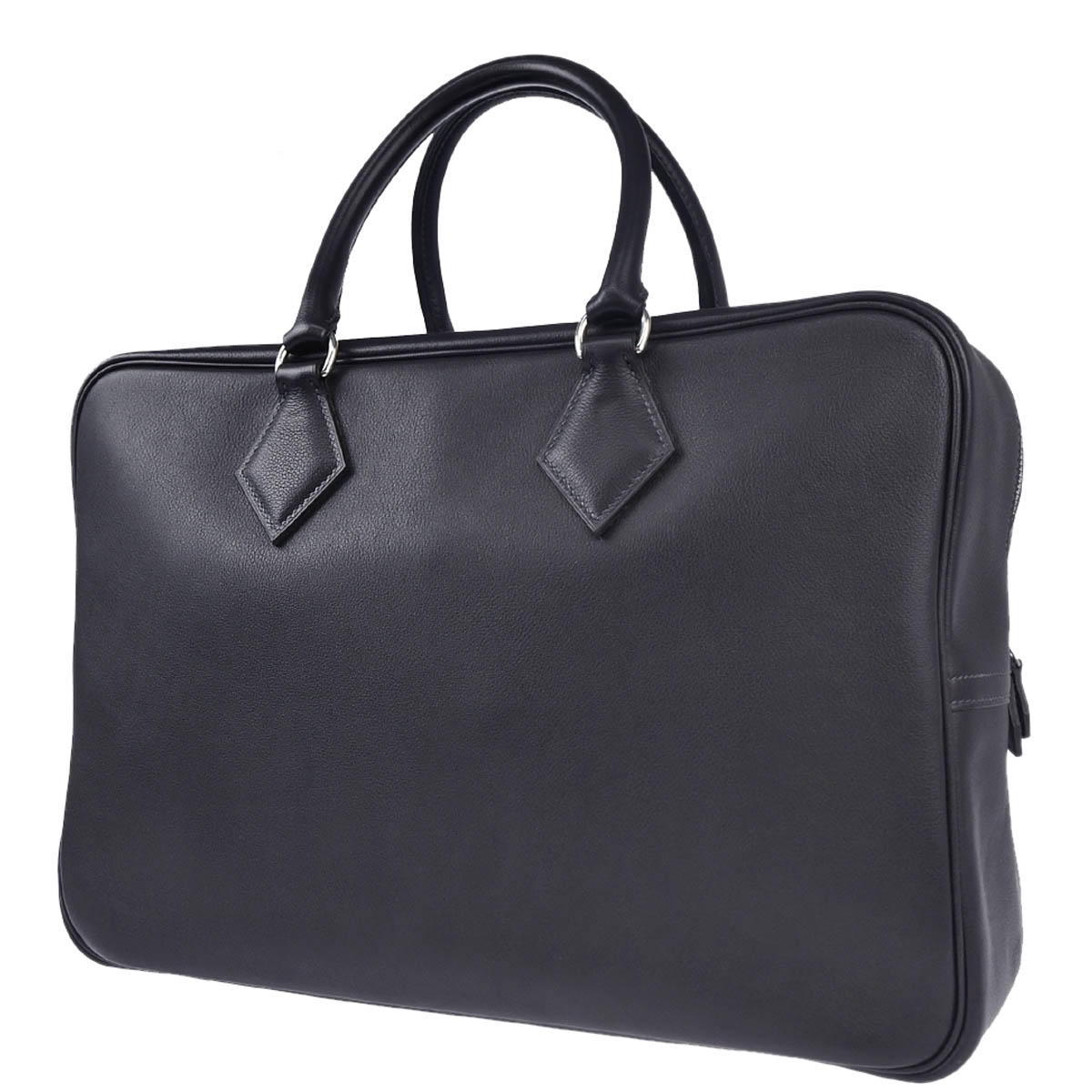 Hermes 2013 Black Evergrain Plume 40 Handbag