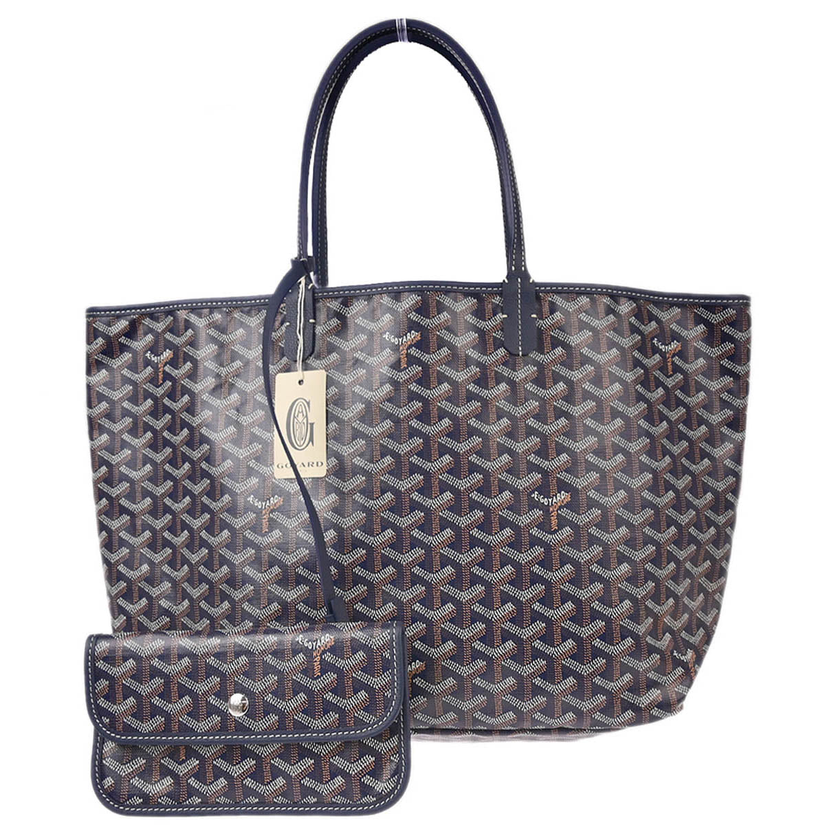 Goyard Navy St. Louis PM Tote Handbag