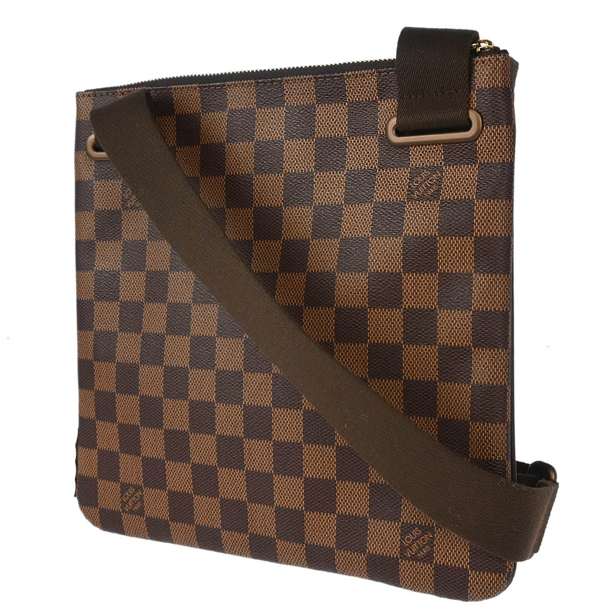 Louis Vuitton 2011 Damier Pochette Plate Brooklyn Shoulder Bag N41100