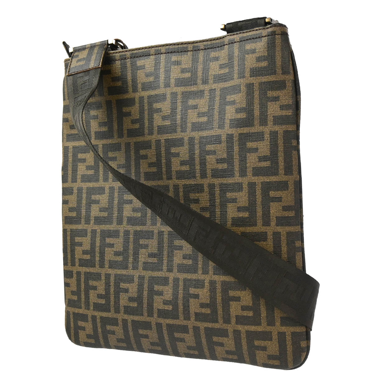 Fendi Brown Zucca Shoulder Bag