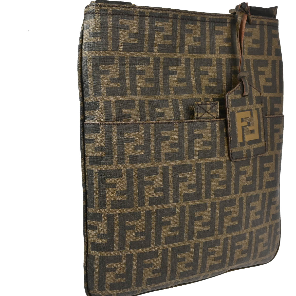 Fendi Brown Zucca Shoulder Bag