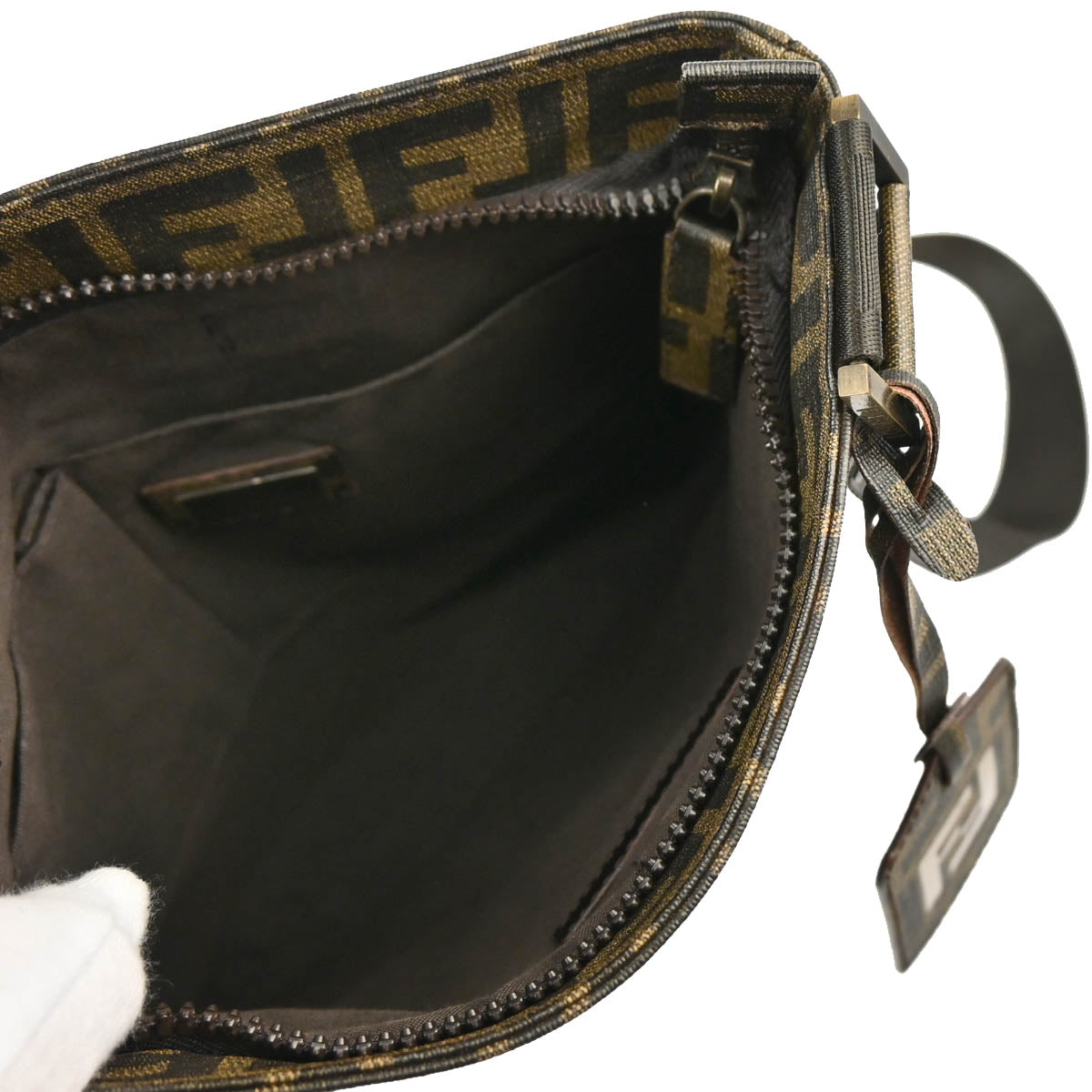 Fendi Brown Zucca Shoulder Bag