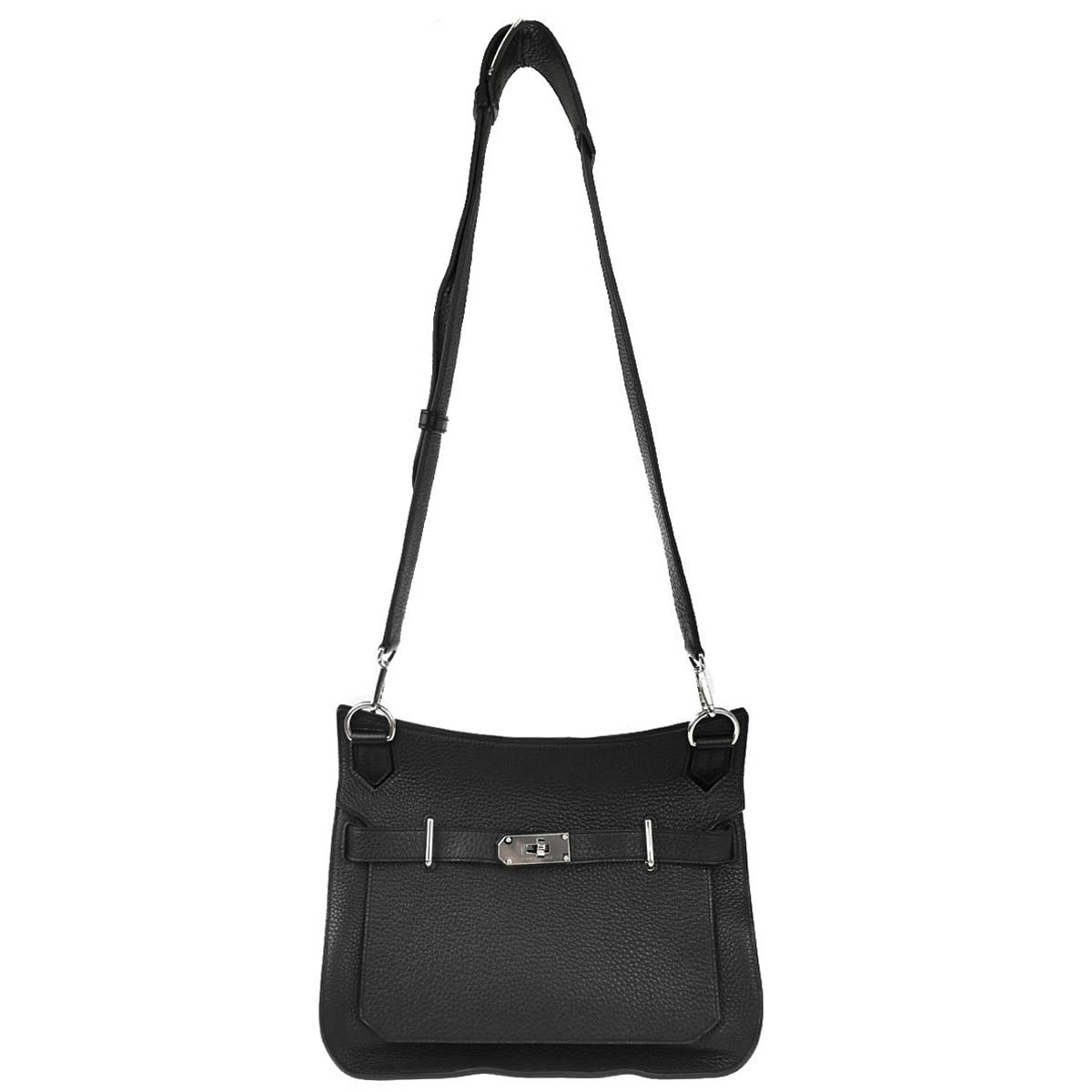 Hermes 2014 Black Taurillon Clemence Jypsiere 28 Shoulder Bag