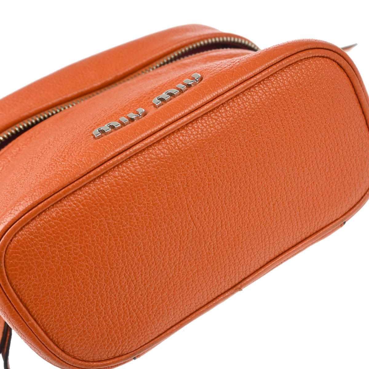 Miu Miu Orange Leather 2way Shoulder Handbag