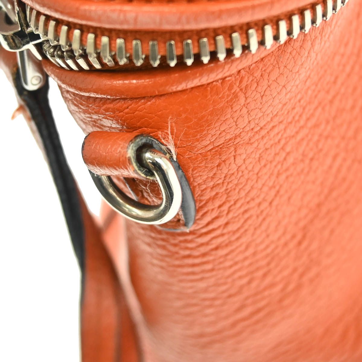 Miu Miu Orange Leather 2way Shoulder Handbag