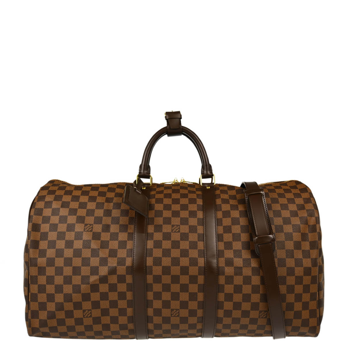 Louis Vuitton 2012 Damier Keepall Bandouliere 55 Duffle Bag N41414