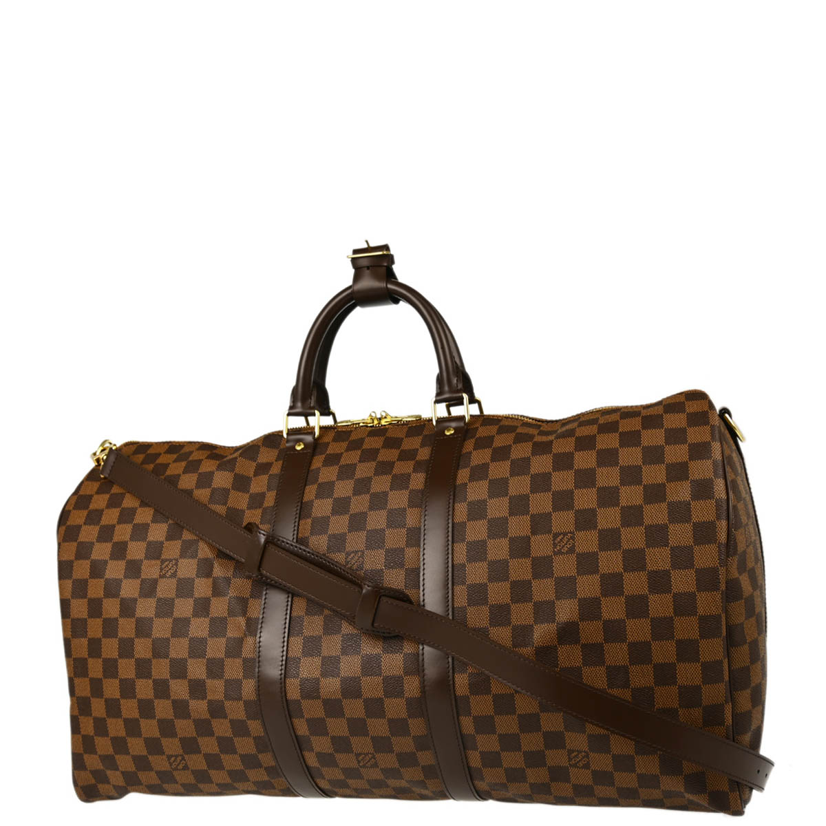 Louis Vuitton 2012 Damier Keepall Bandouliere 55 Duffle Bag N41414