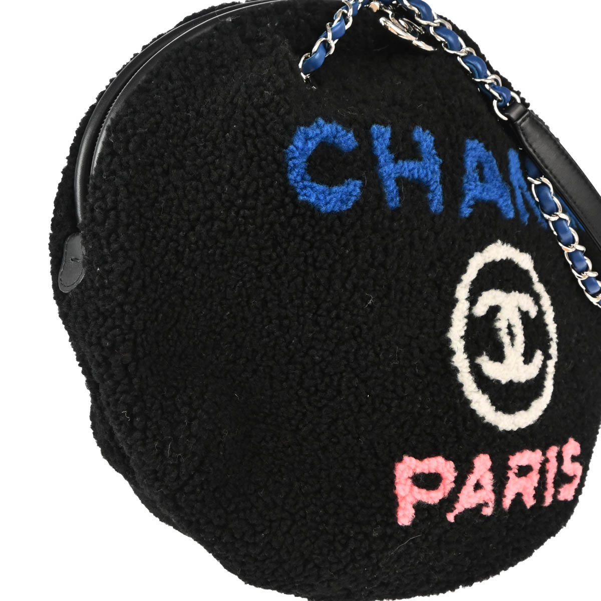 Chanel 2018-2019 Black Wool Shoulder Bag