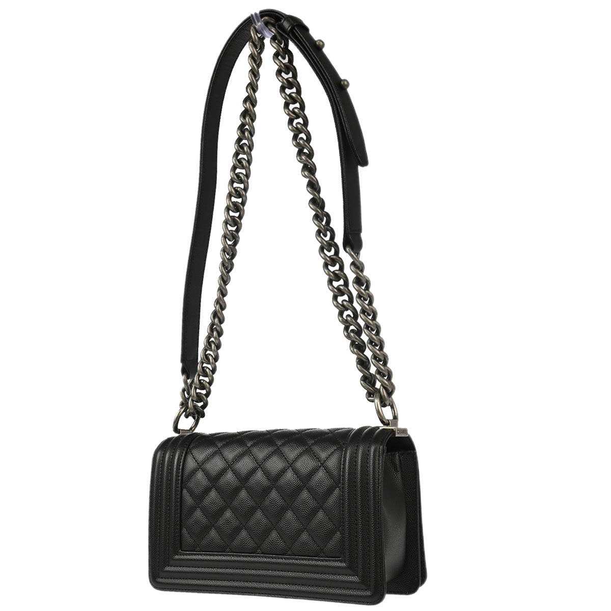 Boy Chanel 2018 Black Caviar Small Chain Shoulder Bag