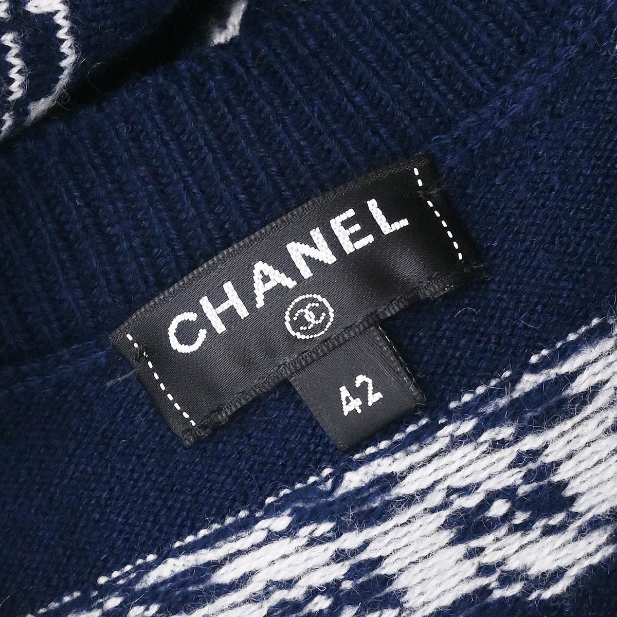 Chanel 2017 Sweater Knit Navy #42