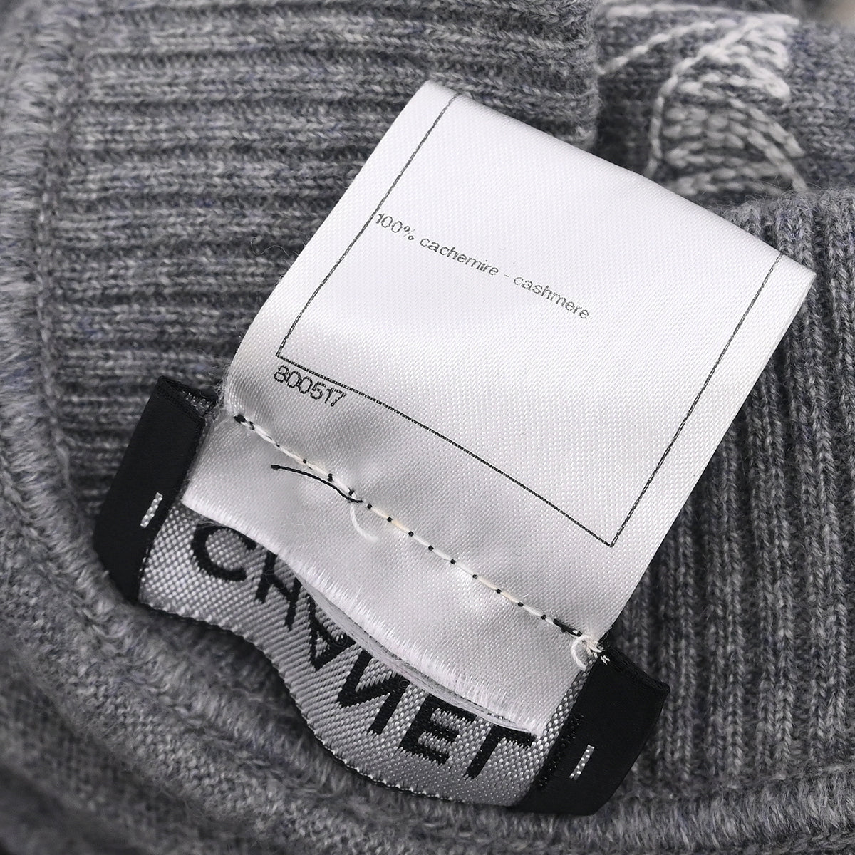 Chanel 2012 Zip Up Knit Sweater Gray #36