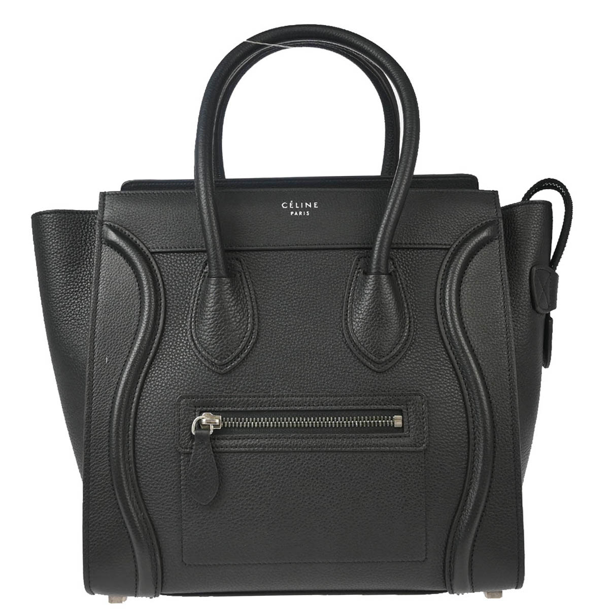 Celine Black Micro Luggage Handbag