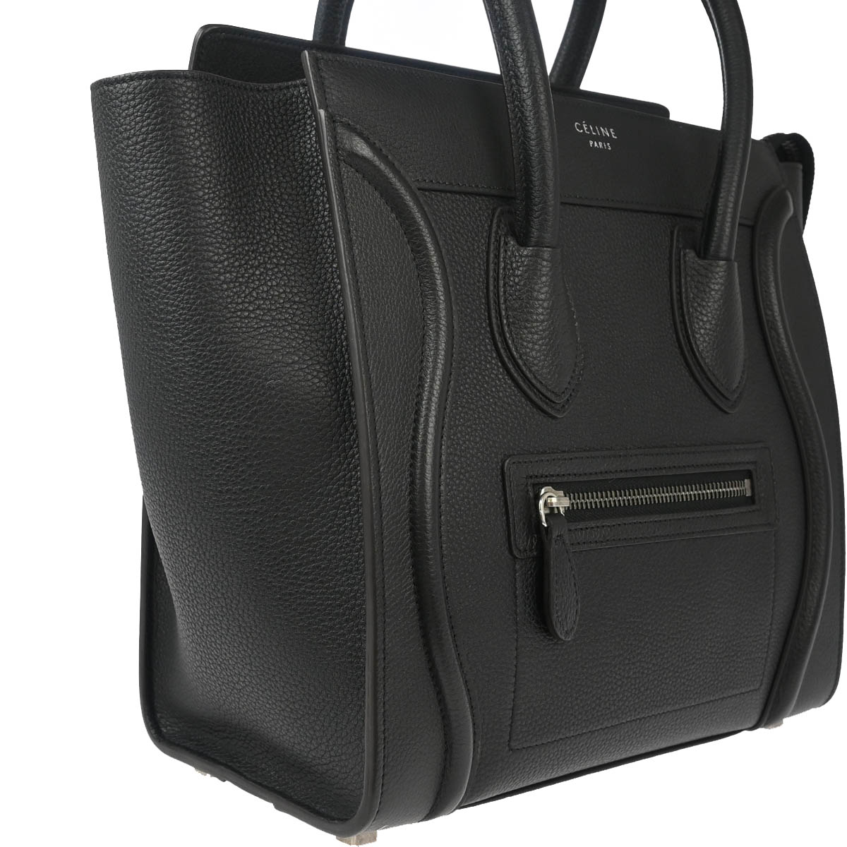 Celine Black Micro Luggage Handbag