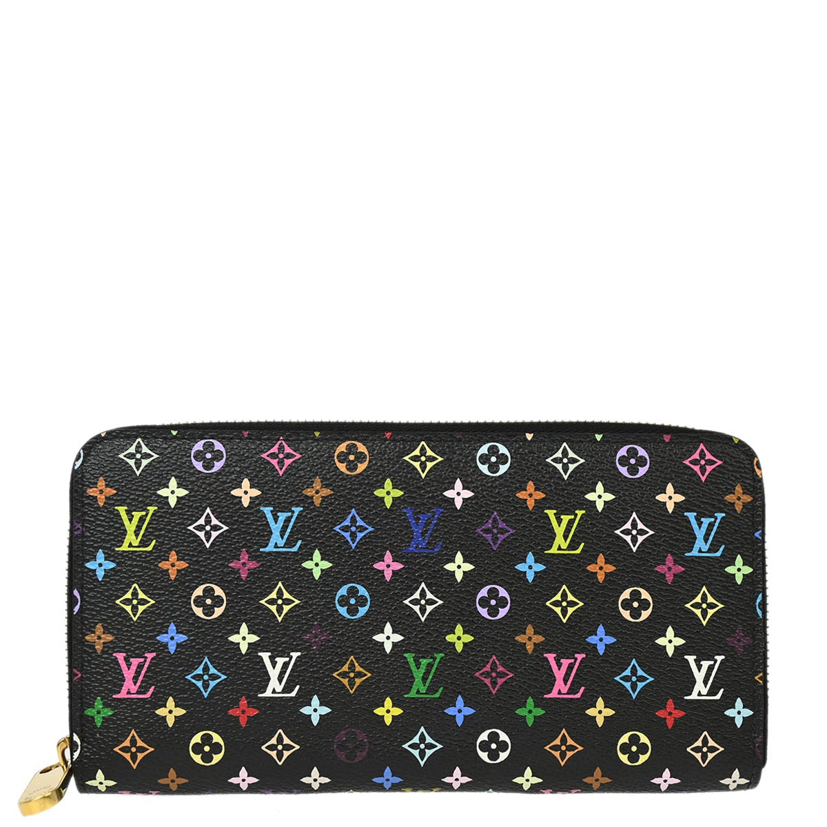 Louis Vuitton 2012 Black Multicolor Zippy Wallet M60050