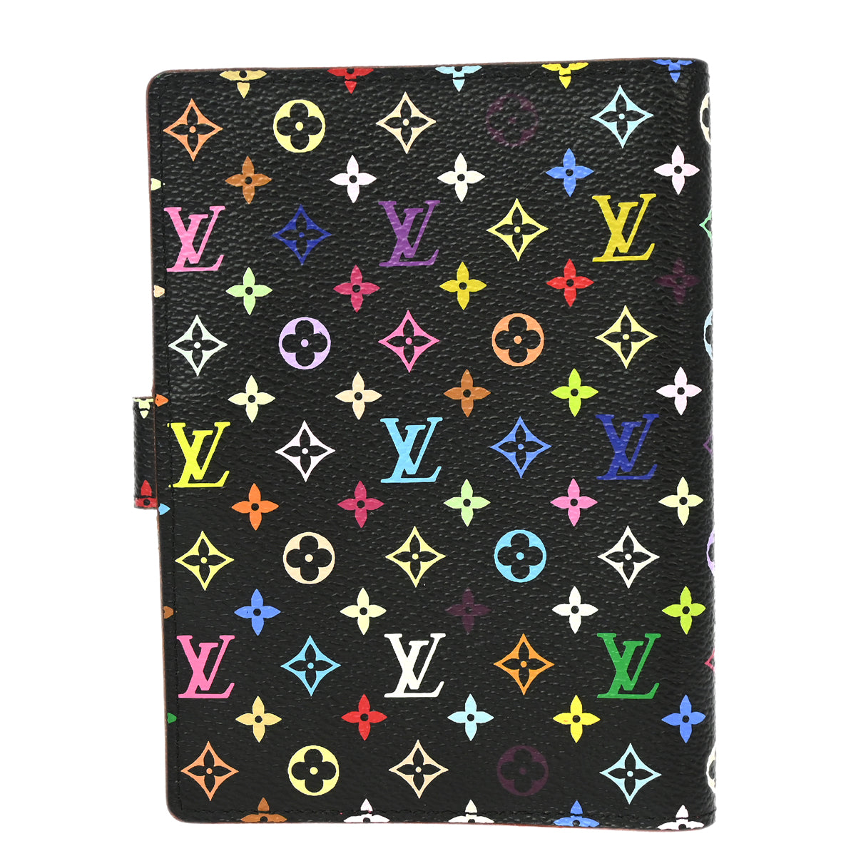 Louis Vuitton 2011 Black Multicolor Agenda PM Note Book Cover R21076 Small Good