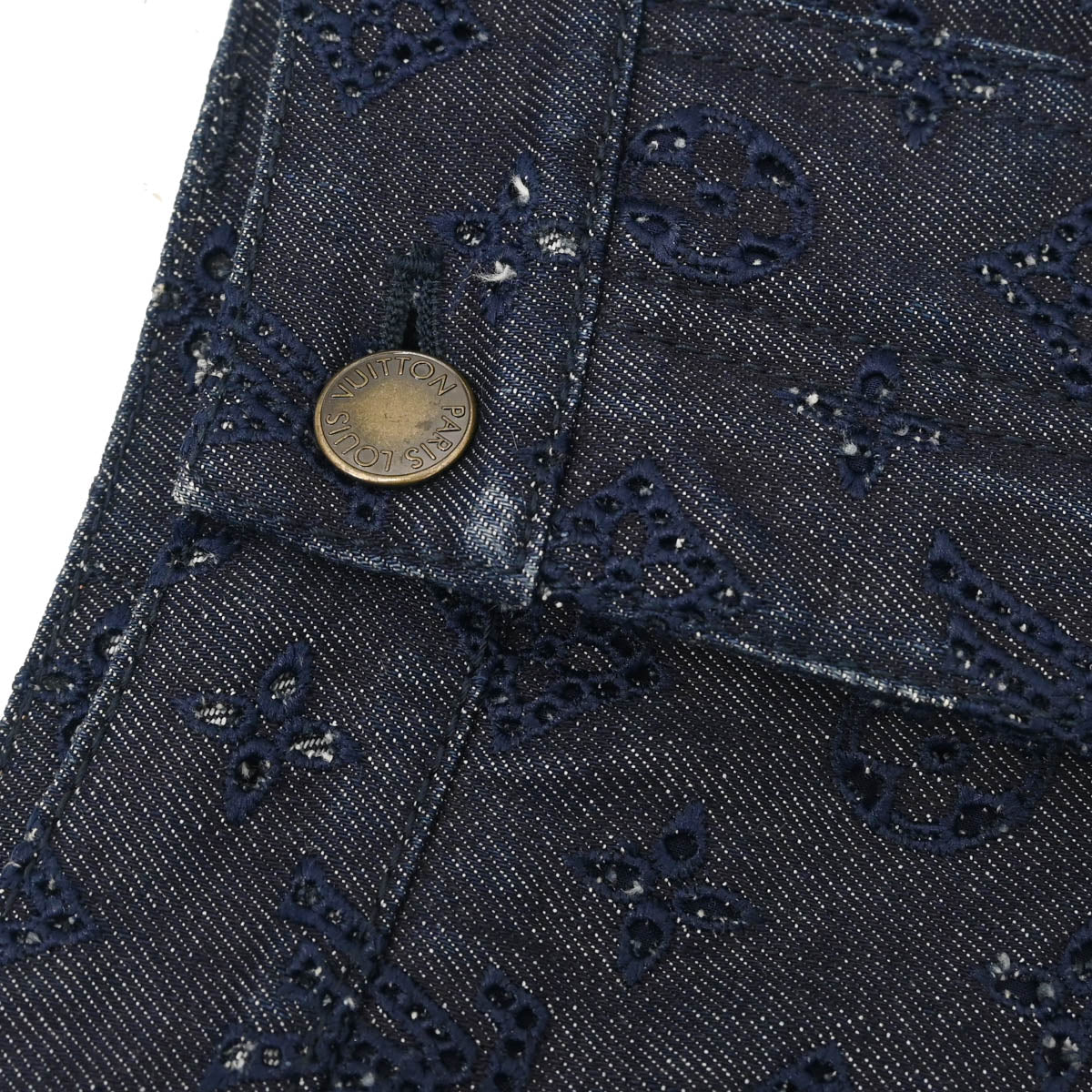 Louis Vuitton Denim Skirt Navy #34