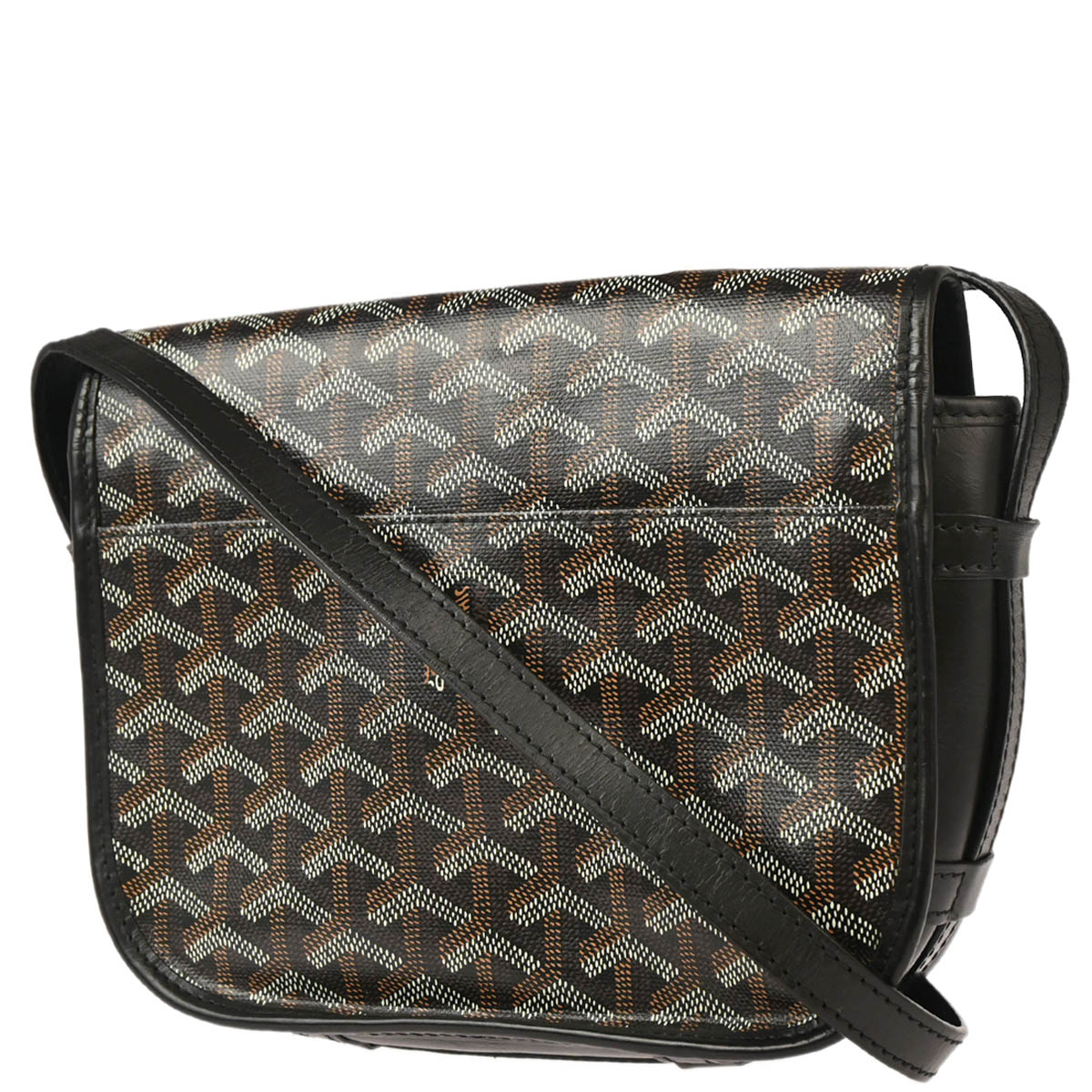 Goyard Black Belvedere PM Shoulder Bag