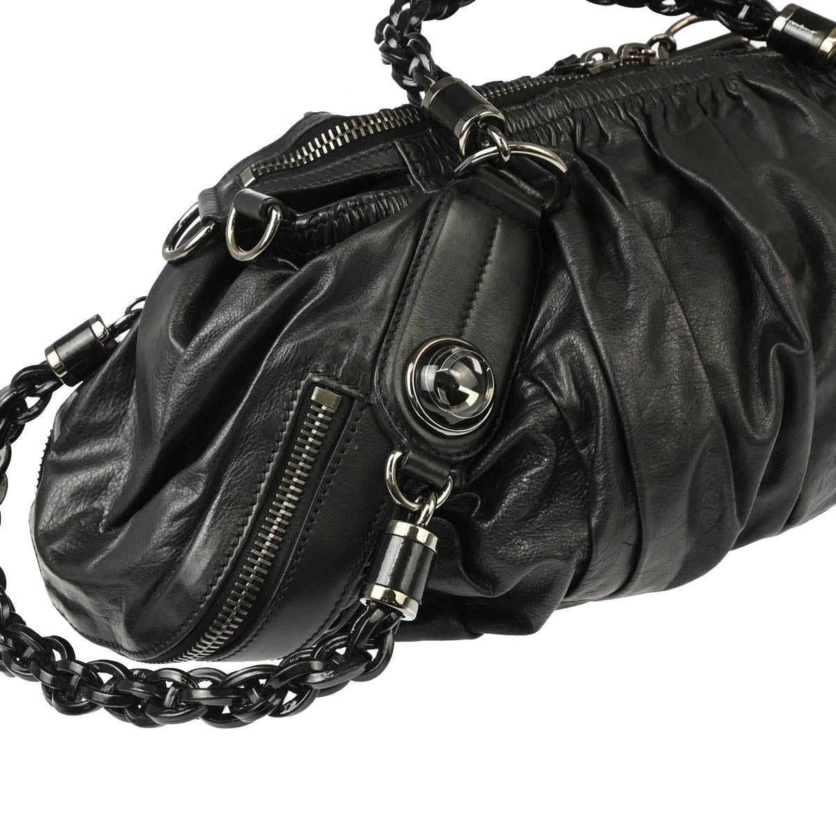 Gucci Black 2way Shoulder Handbag