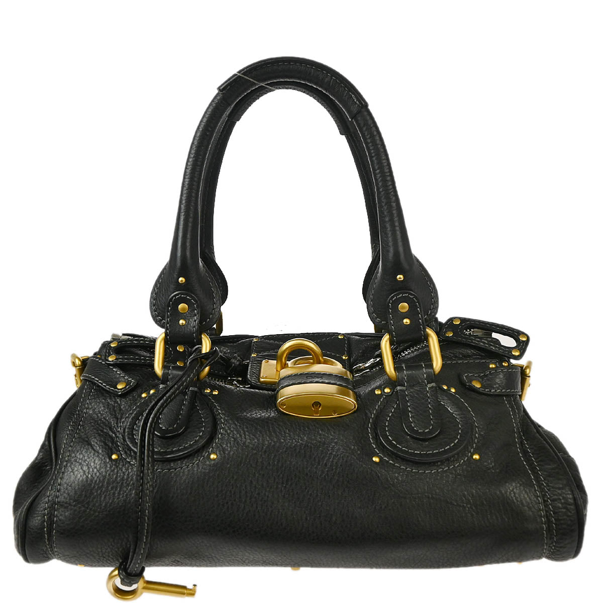 Chloe Black Leather Paddington Handbag