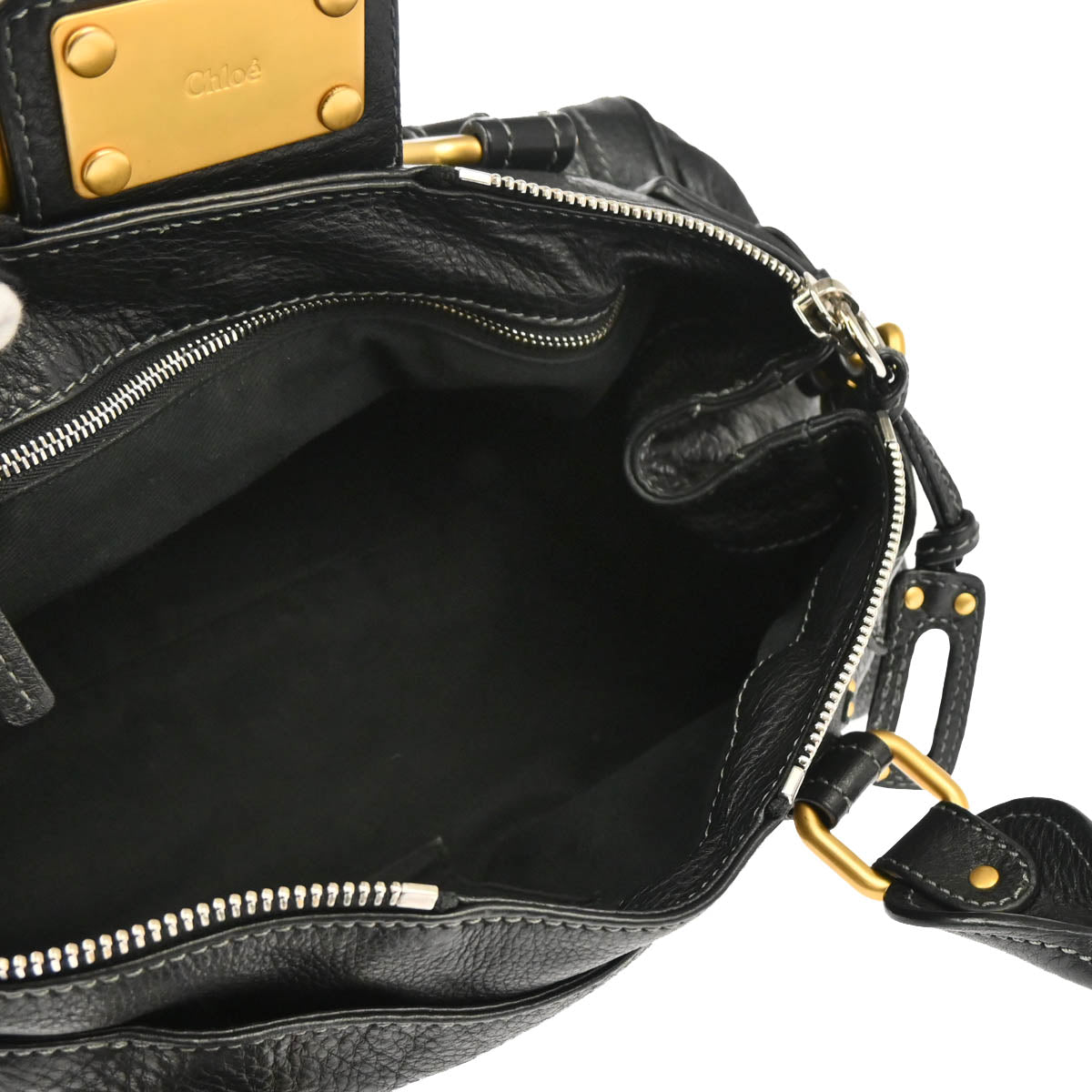 Chloe Black Leather Paddington Handbag