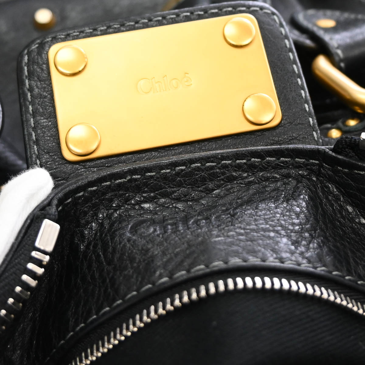 Chloe Black Leather Paddington Handbag