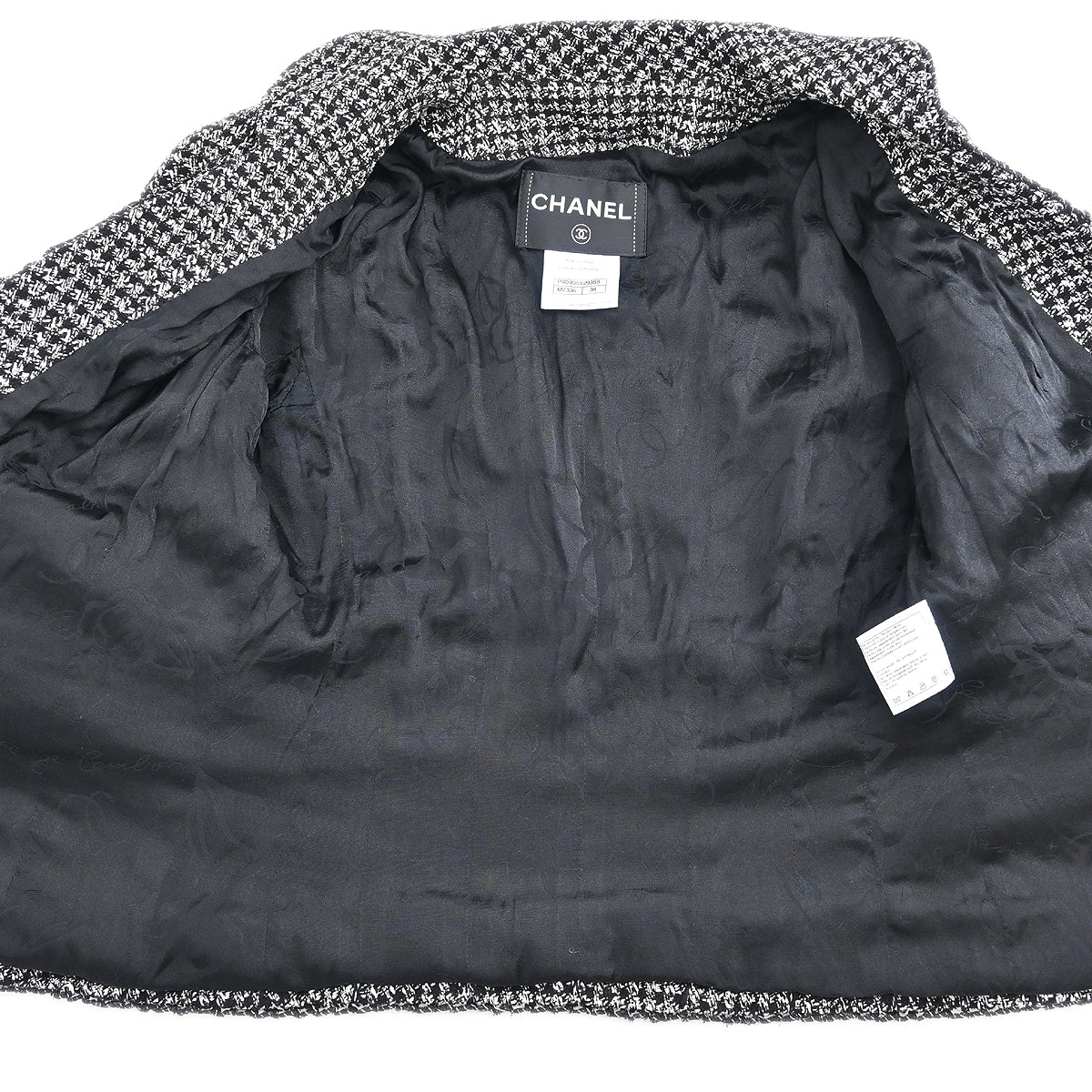 Chanel 2010 Single Breasted Jacket Black #38